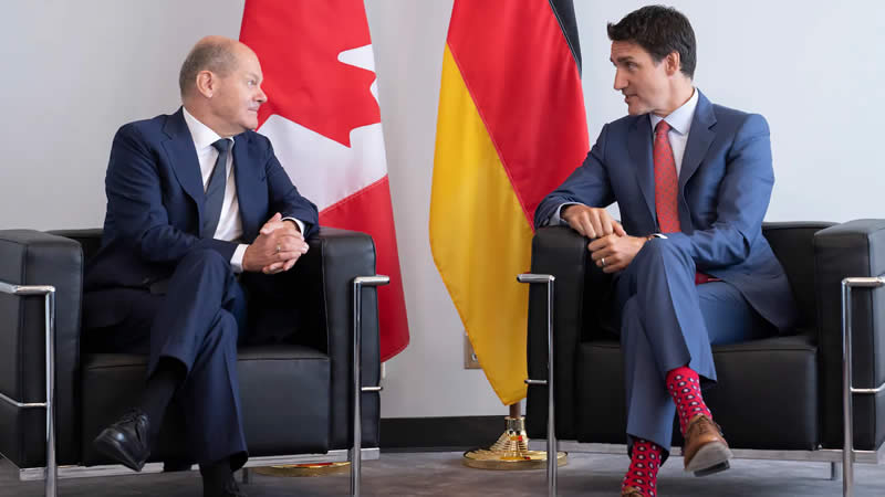 Trudeau, Germany's Scholz