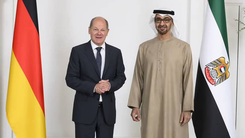 德国总理肖尔茨与阿拉伯联合酋长国签署天然气协议